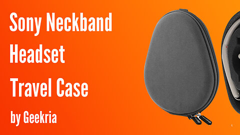 Sony Neckband In-Ear Headphones Travel Case, Hard Shell Headset Carrying Case | Geekria