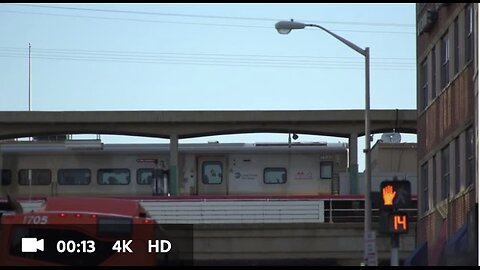 The morning bus and train commute