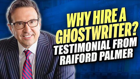 Celebrity Ghostwriter & Persuasive Writing Coach Joshua Lisec Testimonial from Author Raiford Palmer