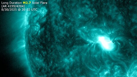 Long Duration M-Flare, Halo CME Confirmed - 4.7 Mag Quake Nevada - Fall Chill To Start September