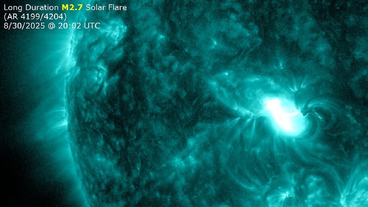 Long Duration M-Flare, Halo CME Confirmed - 4.7 Mag Quake Nevada - Fall Chill To Start September