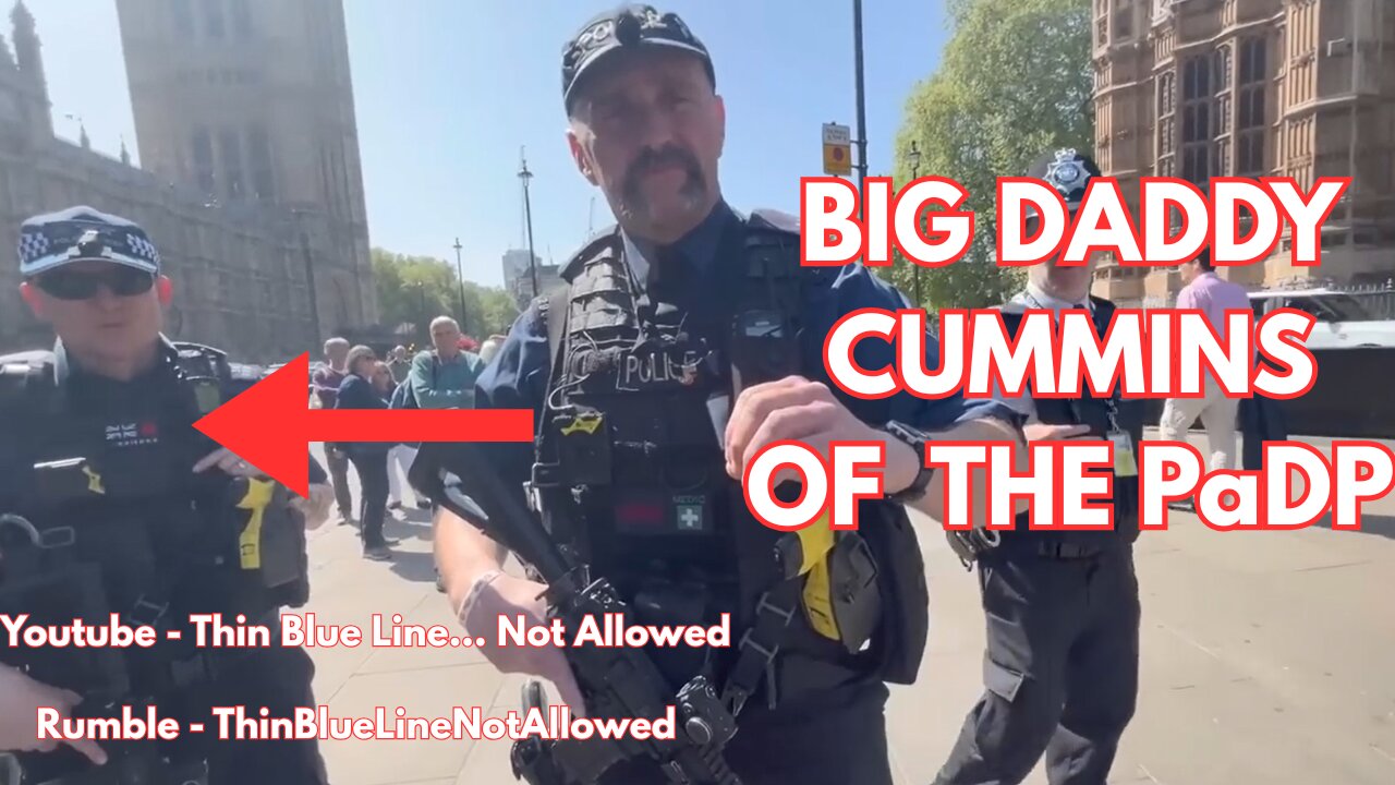 Thin Blue Line stand off with MET Police's PaDP in London. Cowardly attempt At Section 5