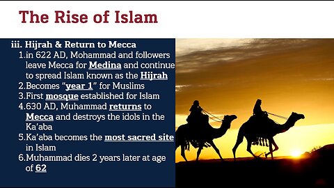 World History: Origins of Islam Lesson