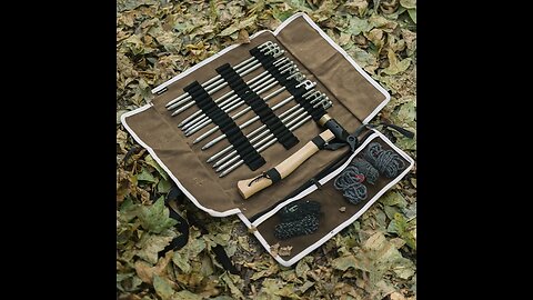 Outdoor Camping Tent Peg Storage Bag