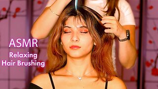 ASMR tingly hair brushing ultra relaxing brush sounds with gentle whispering, blissful pampering