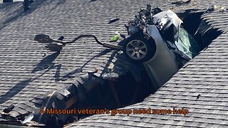 A veteran's group in Missouri needs some help after a second car through roof in 3 months