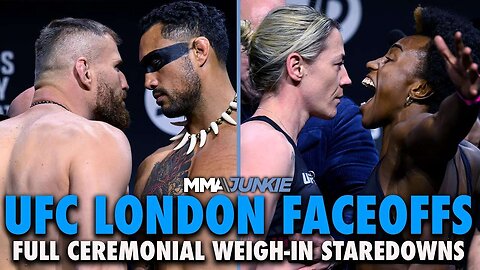 UFC Fight Night London Ceremonial FINAL Face off Highlights