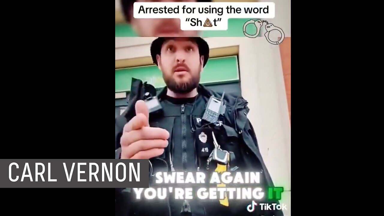 ARRESTED for saying sh*t