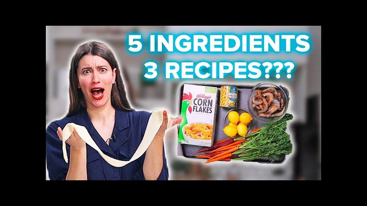 Making A 3-Course Meal With 5 Ingredients