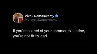 The Comments Section Ends Vivek Ramaswamy's Career