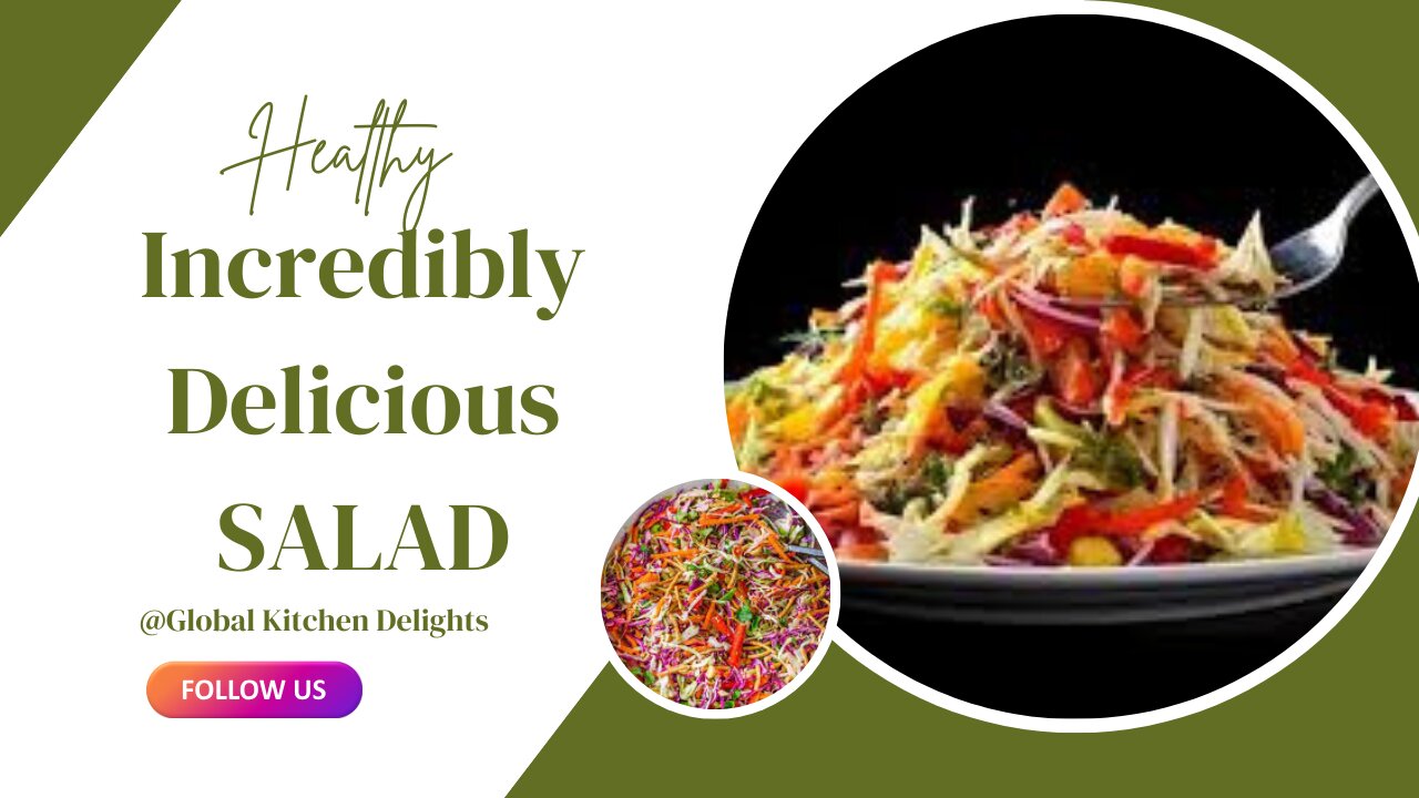 Incredibly delicious SALAD! Only 4 main ingredients in the composition| Global Kitchen Delights!