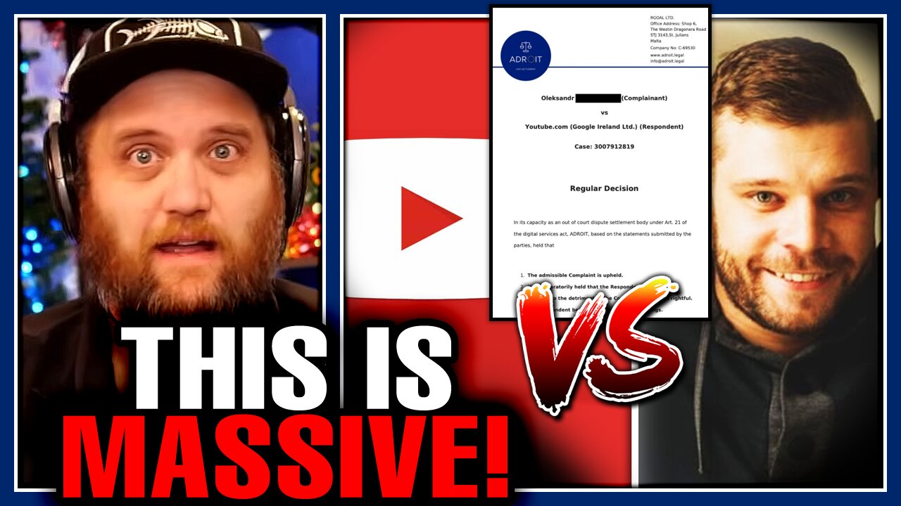 He Sued Youtube For Banning Him & Won! Now They REFUSE To Re-Instate His Channel