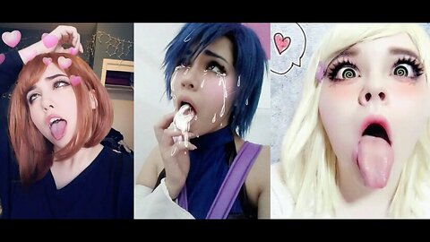 Ahegao TikTHOTS Showing the inside of their Mouth and Tongue