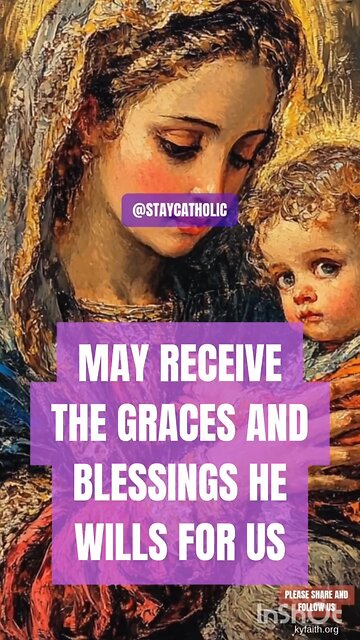 BLESSED VIRGIN MARY PRESENT OUR PRAYERS BEFORE GOD #truth #jesus #christ #king #mary #joseph #ihs #c