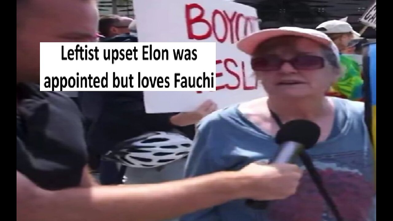 Leftist saying Elon bad because appointed but Fauchi great…