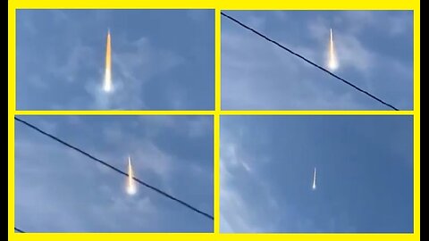 BREAKING: 🚨 Mysterious fireball captured on video tearing across the sky in Sweden.