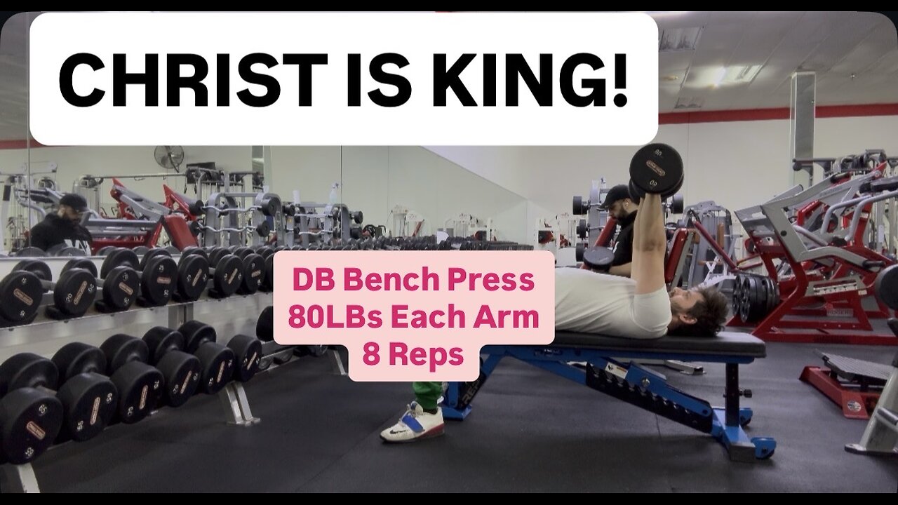 DB Bench Press 80LBs 8 Reps