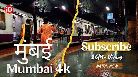 Mumbai local trains daily life 4K HDR