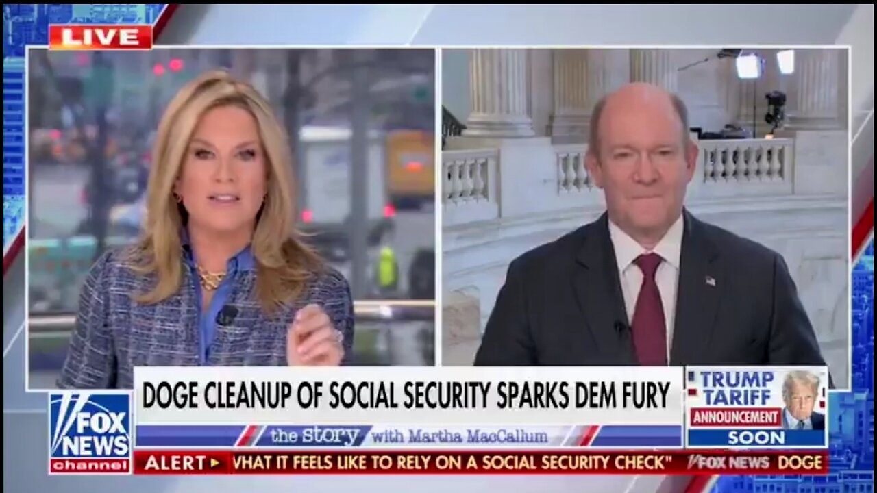 🔥Martha MacCallum Demolishes Sen Chris Coons: You Can't Ignore DOGE Findings