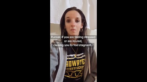 Are you a stressed out or injured runner, then you may need to hear this...