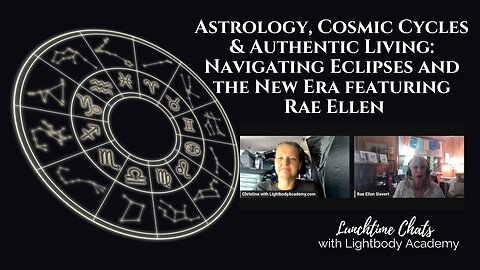 Lunchtime Chats ep 228: Astrology, Cosmic Cycles & Authentic Living: Navigating Eclipses and the New Era with Rae Ellen