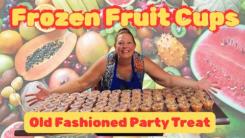 Frozen Fruit Cups | Easy Make-Ahead Amish Slushie Treats for Freezer Stocking!