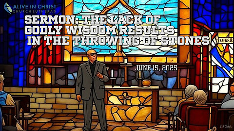 Sermon: The Lack of Godly Wisdom Results in the Throwing of Stones