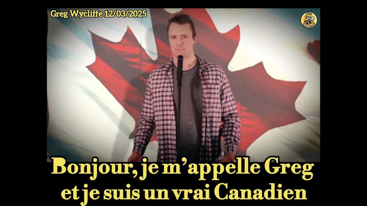 🇨🇦 Je m’appelle Greg et je suis un vrai Canadien.