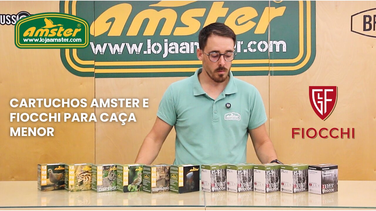 Cartuchos Amster e Fiocchi para Caça Menor - Loja Amster