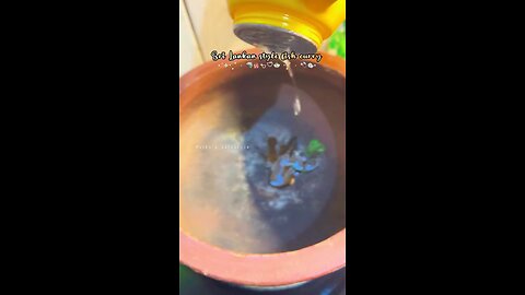 Sri Lankan style fish curry