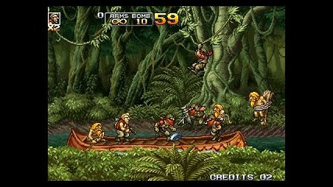 MAME ARCADE MACHINE EMULATOR 🎮 METAL SLUG 5 GAMEPLAY 2D SCROLLING SIDE SHOOTER BIG BOSS BATTLES 😍🤙