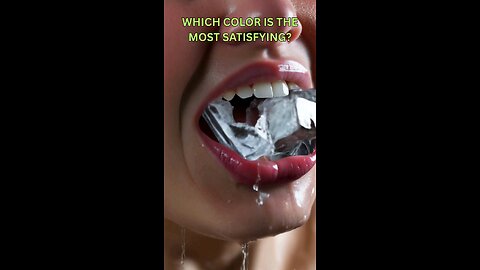 NEON ICE CRUNCHING ASMR! 🧊 Which Color is Best 🌈✨ #shorts