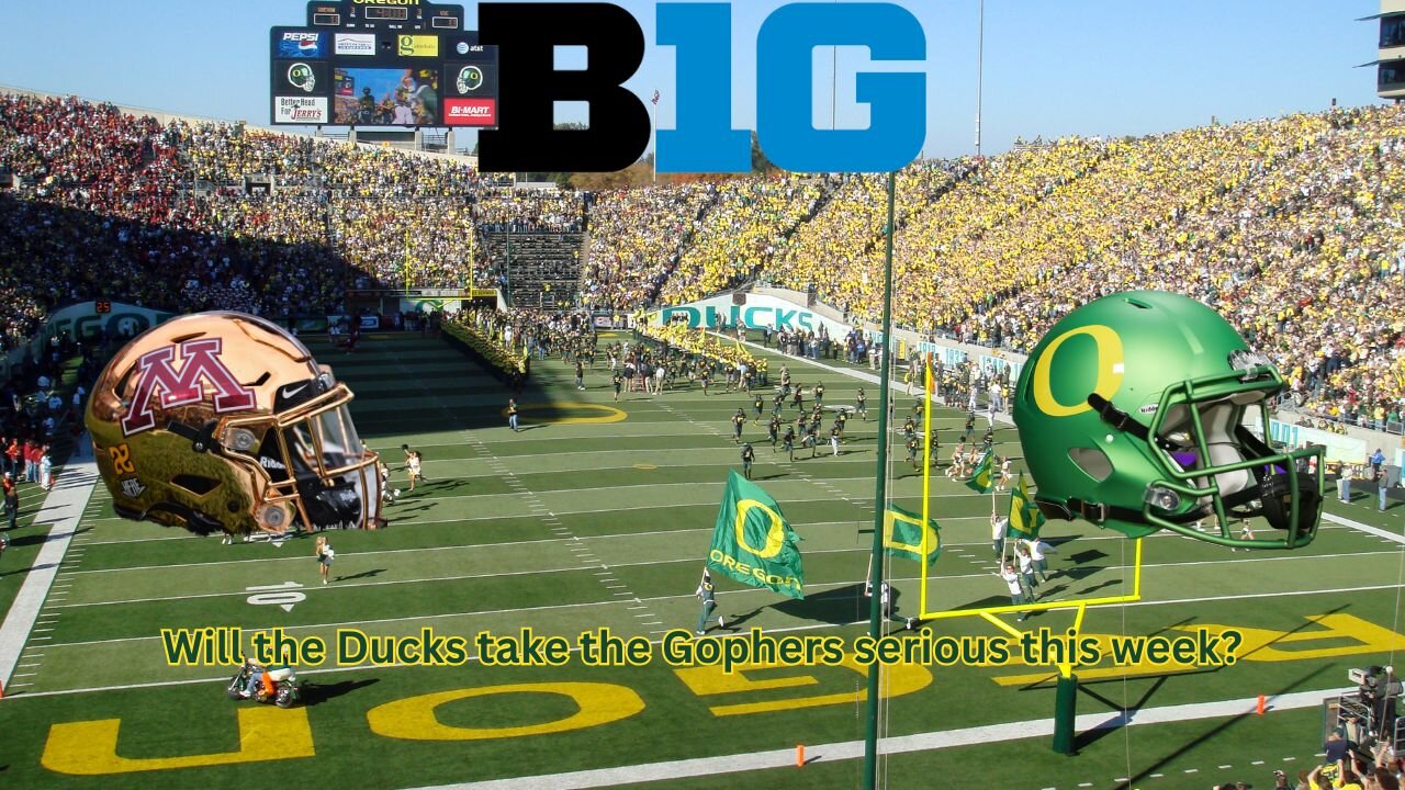 Ducks are hosting the Golden Gophers for a Big 10 clash