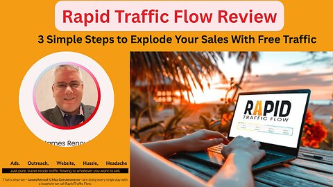 Rapid Traffic Flow Review: 3 Simple Steps to Explode Your Sales With Free Traffic