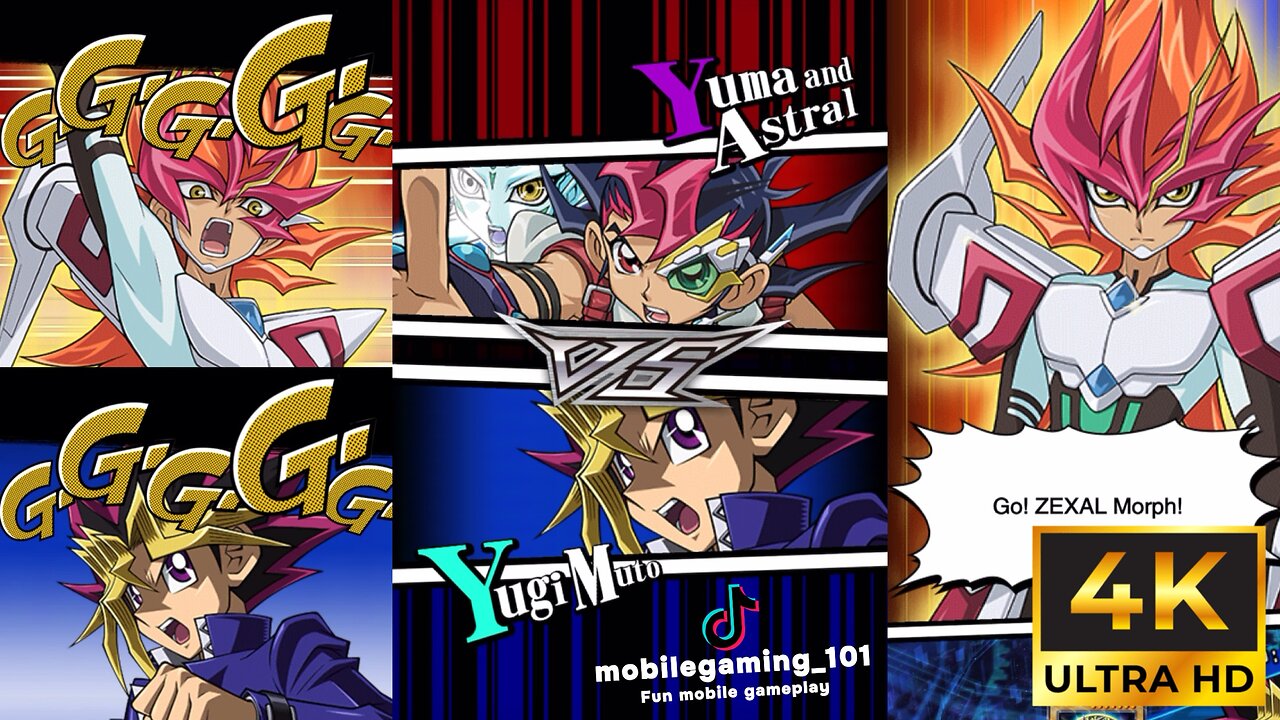 [4K Raw Uncut] Yugi Muto Dark Magician VS Yuma and Astral Utopia Xyz , 武藤 遊戯 VS 九十九 遊馬 ＆ アストラル
