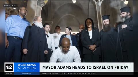 NYC Mayor Eric Adams headed to Israel to strategize combating antisemitism.