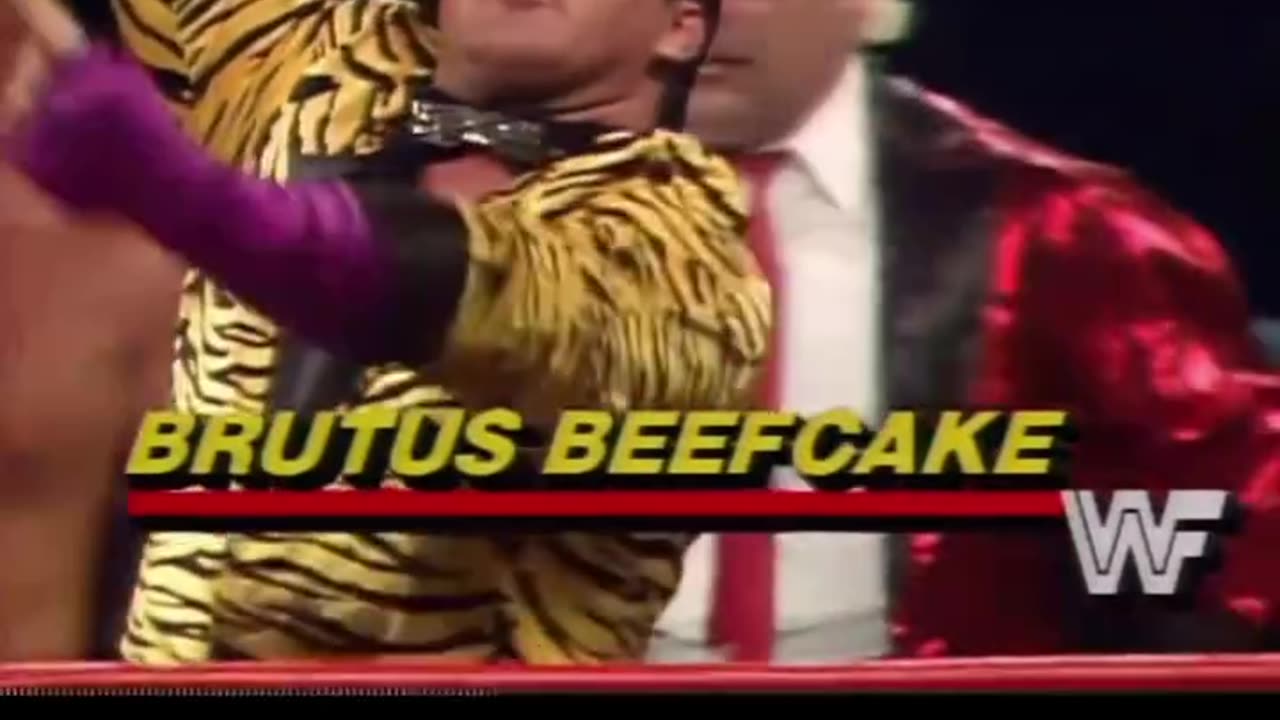 introduction of the dream team of Brutus beefcake & Greg valentine vs. British bulldogs