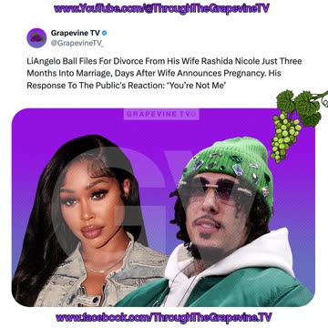 LiAngelo Ball Files For Divorce From His Wife Rashida Nicole Just Three Months Into Marriage.