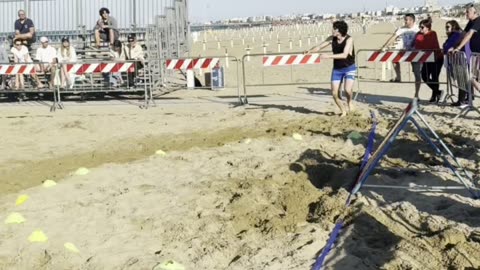 🥱🥱 the goat playing on sand
