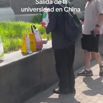 University students picking up their food delivery