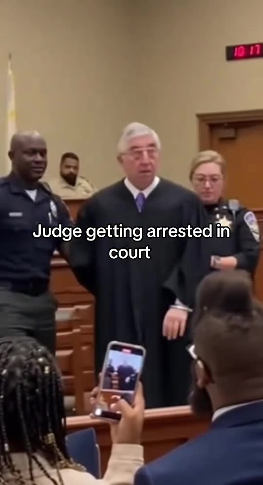 Judge being arrested in court — Currently Researching