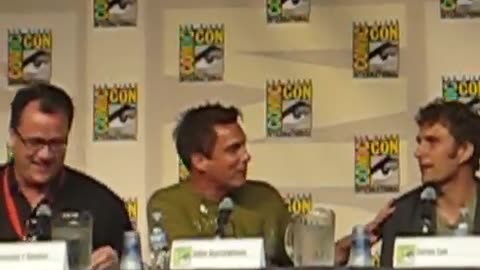 John Barrowman at the Torchwood panel at Comic Con 2009