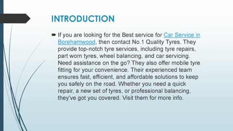 Best Car Service in Borehamwood