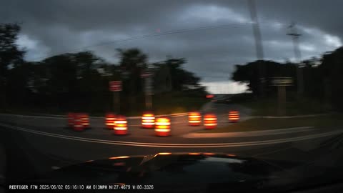 man lying in road , us1 , ft pierce. Grabbing lane for scene safety for krewe