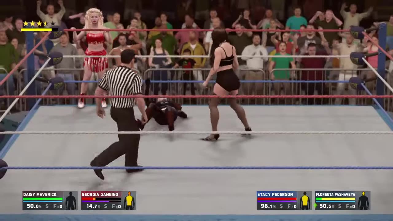 Stacy and Florenta v Daisy and Georgia