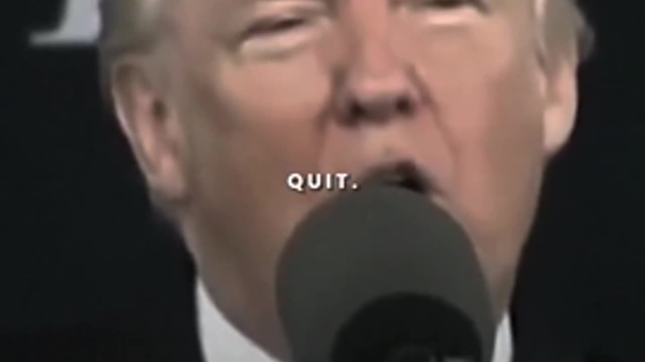 President Trump Never Give Up.