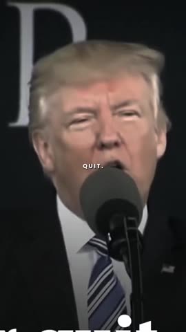 President Trump Never Give Up.