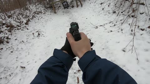 CZ P-10 C Ported 5 round group at 15 yards