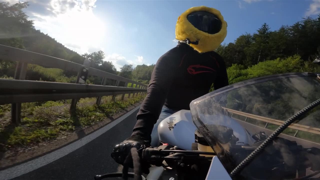 Dad, why do bikers always look so happy?