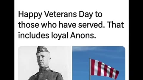 A Veteran's Day Reminder to ALL Anons